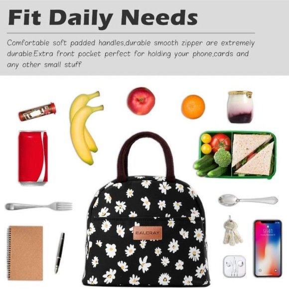 Lunch Bag for Women Men Insulated Lunch Box for Adult Reusable Lunch Tote Bag - Picture 4 of 7